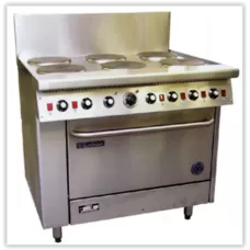 6 Solid Plate Range - 711mm Static Oven (28