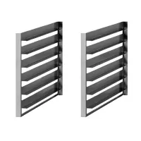 Queen Set of 2/1GN tray slides for cabinets (6 capacity)