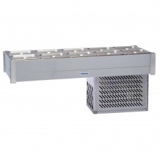 Refrigerated bain marie, fits 2 rows x 4 1/2 size pans, pans not included