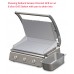6 slice grill station, ribbed top plate and smooth bottom plate (10amp)