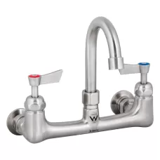 7 Stainless Steel Exposed Wall Gooseneck Spout Tap