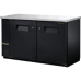 TRUE TBB-24-60 60, 2 Solid Door Black Back Bar Compact Refrigerator