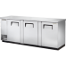 TRUE TBB-4-S 3 Solid Door Stainless Back Bar Refrigerator