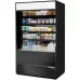 48 Upright Open Air Refrigerator With Illuminated Sign Panel and Night Blind, R290, 963L