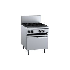 Verro Four Burner Boiling Top With Lower Working Height Cabinet Mounted