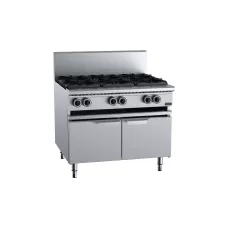Verro Six Burner Boiling Top With Lower Working Height Cabinet Mounted