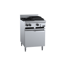 Verro Combination Two Open Burners 300mm Char Grill Cabinet Mounted