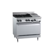 Verro Four Burner Oven With 300mm Grill Plate