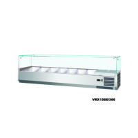 Refrigerated Ingredient Unit With Glass Canopy, 1200mm