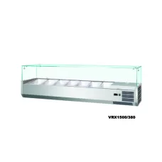 Refrigerated Ingredient Unit With Glass Canopy, 1800mm
