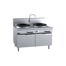 Verro Two Hole Waterless Wok Table Cabinet Mounted