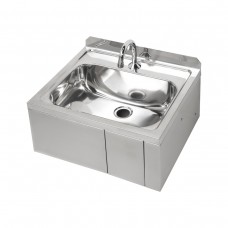 3monkeez AB-KNEEHBTMV-1 Hands Free Knee Operated SS Basin (Complete with thermostatic mixing valve)