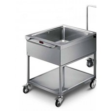 Stainless steel insulated trolley GN 2(1/1)