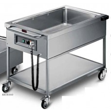 Firex BACR 0010 Stainless steel heated trolley GN 2(1/1)