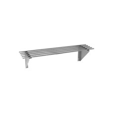 Modular Systems by FED 0600-WSP1 Stainless Steel Pipe Wall Shelf 600mm