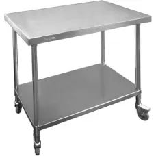 Modular Systems by FED WBM7-1500/A Premium Mobile Stainless Steel Bench 1500x700mm