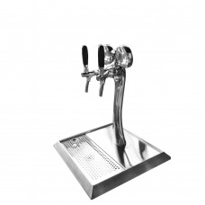 F.E.D. BTS-2W Two Way Beer Tower With Tap, LED Chrome Plated