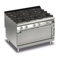Queen9 6 Burner Gas Range With Large Oven - 1200mm