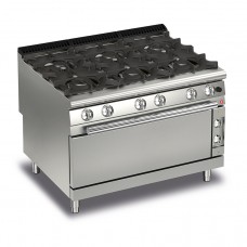 Queen9 6 Burner Gas Range With Large Oven - 1200mm
