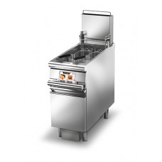 Baron Q90FREV/G423FA Queen9 Evo Gas Deep Fryer With Basket Lift And Oil Filtering 23L - 400mm