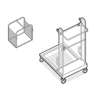 Trolley and cassette for roll in/out system for RRO 142