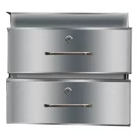 2 Tier Stainless Steel Drawer for Premium Bench Range
