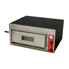 BakerMax by FED EP-1-1-SDE Black Panther Single Pizza Deck Oven Wide Series