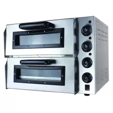 Black Panther by FED EP2S Compact Double Pizza Deck Oven 10Amp
