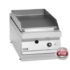 700 series natural gas mild steel 1 zone fry top with thermostatic control 350 x 780 x 290mm