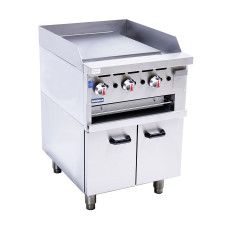 Freestanding Gas Griddle and Toaster with Cabinet 610x815
