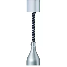 Glossy Grey Finish Decorative Heat Lamp With Retractable Corde
