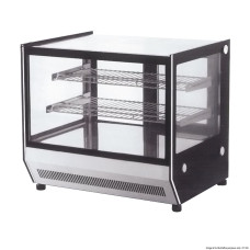 Counter Top Square Glass Cold Food Display 660X530X730