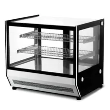 Counter Top Square Glass Hot Food Display - 660Mm