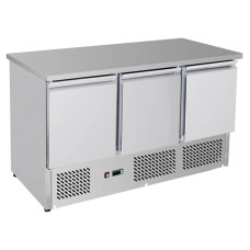 Thermaster by FED GNS1300B Three Door Compact Bench Fridge