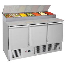 Thermaster by FED GNS1300D Three Door Compact Salad Prep Top