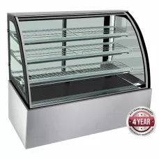 Thermaster by FED H-SL840 Bonvue Curved Heated Food Display - 1200mm