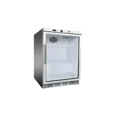 Thermaster by FED HR200G S/S Display Bar Fridge With Glass Door 129L