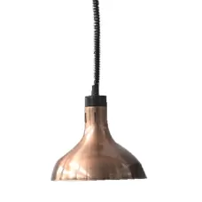 Pull Down Heat Lamp Antique Copper 290 Round