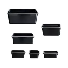 Black Poly 1/3 X 65mm Gastronorm Pan