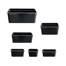 Black Poly 1/6 X 100mm Gastronorm Pan