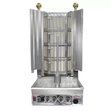 Gasmax by FED KMB4E Semi-Automatic Kebab With Natural Gas 4 Burner
