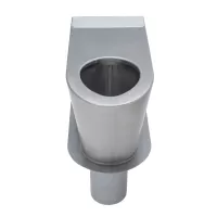 Disabled Wall Faced Long Drop Toilet Pan 304 Grade Stainless Steel
