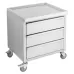 Modular Systems by FED MDS-6-700 Stainless Steel Mobile Work Stand With 3 Drawers