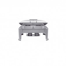 Kingo KGJ104 Oblong 1/1 GN Chafing Dish With Stainless Legs And Glass Lid