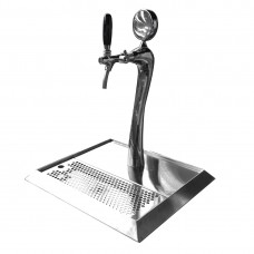 F.E.D. BTS-1W One Way Beer Tower With Tap, LED Chrome Plated