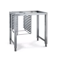 Stainless steel open stand with side runners for model NA.101B combi oven