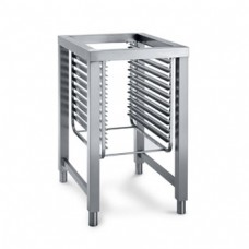 Stainless steel open stand with side runners for Compact Naboo combi ovens