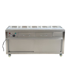 Heated Bain Marie Food Display without Glass Top 5x1/1 GN Pan
