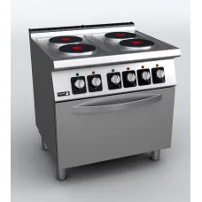 700 Kore, 4 Ring Electric Cook Top and Oven, 800mm