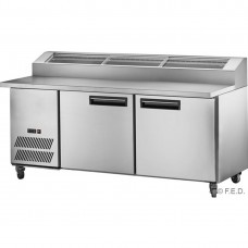 Thermaster by FED PPB/15 Two Door Deluxe Pizza Prep Bench